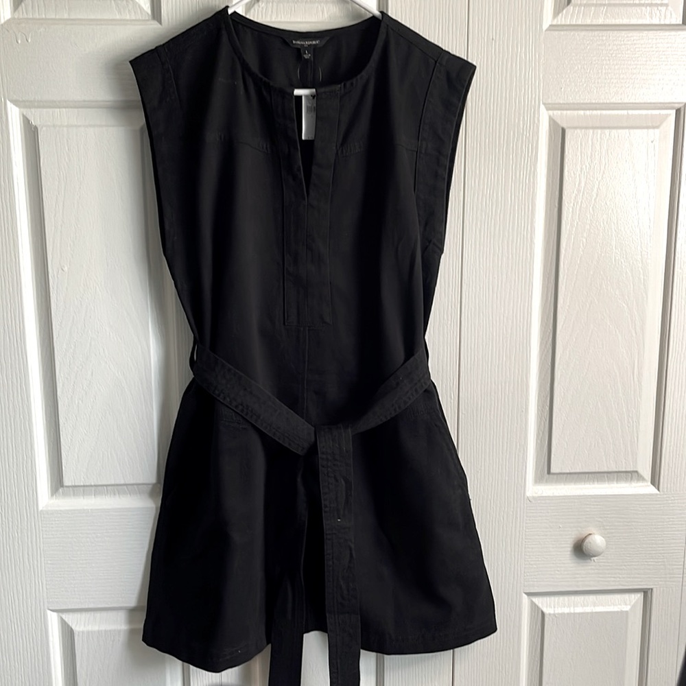 NWT Banana Republic Split Neck Mini Dress Size Large